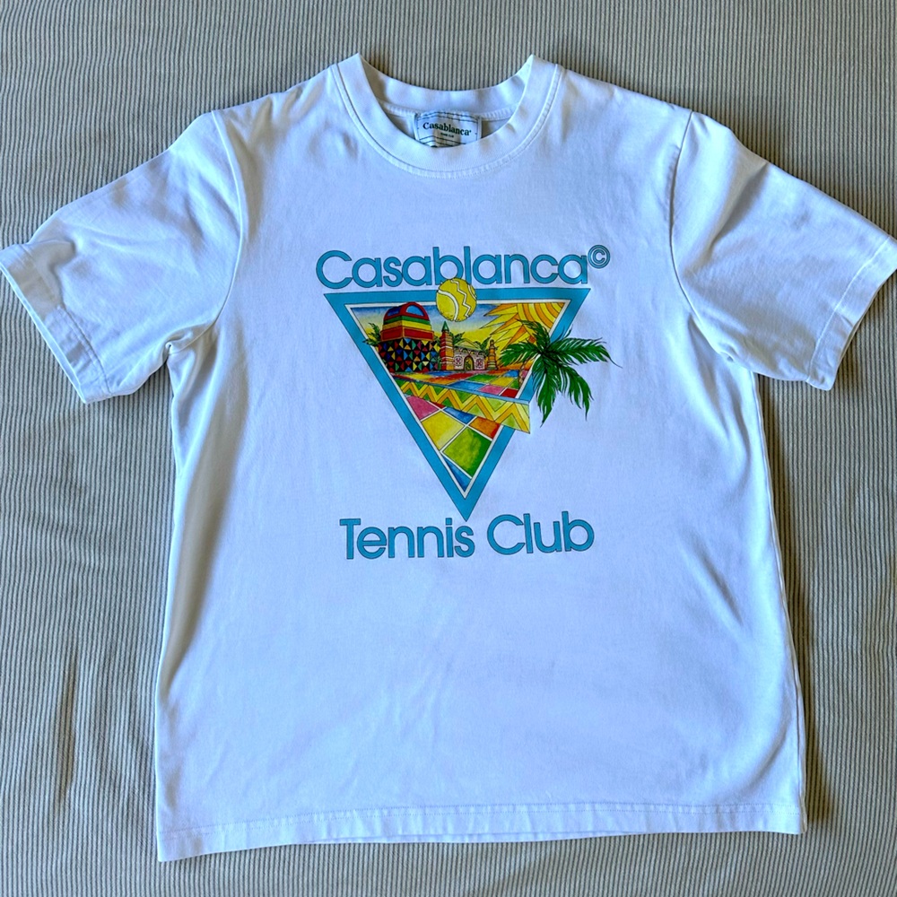 Casablanca Afro Cubism Tennis Club Printed Tee
